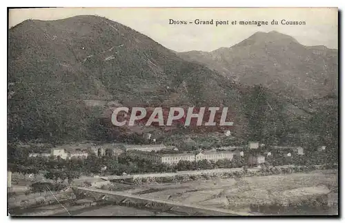 Cartes postales Digne Grand Pont et montagne du Cousson