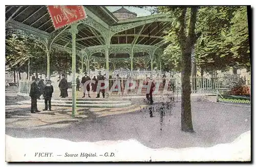 Cartes postales Vichy Source Hopital