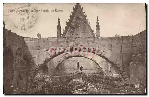 Cartes postales Une partie de la Cathedrale de Reims