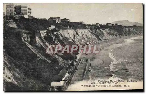 Ansichtskarte AK Biarritz Helianthe et Cote des Basques