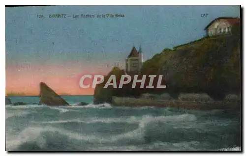 Ansichtskarte AK Biarritz Les Rochers de la Villa Belza