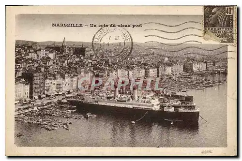 Ansichtskarte AK Marseille Un coin du vieux port Bateaux