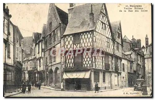 Cartes postales Bourges Vieilles Maisons de la Rue des Toiles