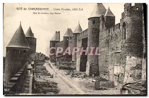 Ansichtskarte AK Cite de Carcassonne Lices Hautes cote Est