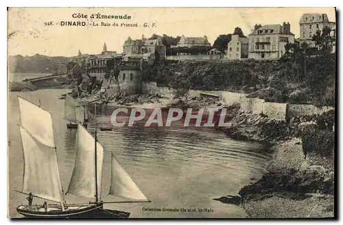 Cartes postales Dinard La Baie du Prieure Bateau