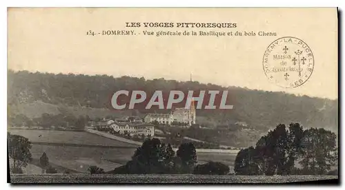 Cartes postales Domremy Vue generale de la Basilique et du bola Chenu