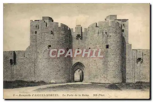 Ansichtskarte AK Remparts d'Aigues Mortes La Porte de la Reine