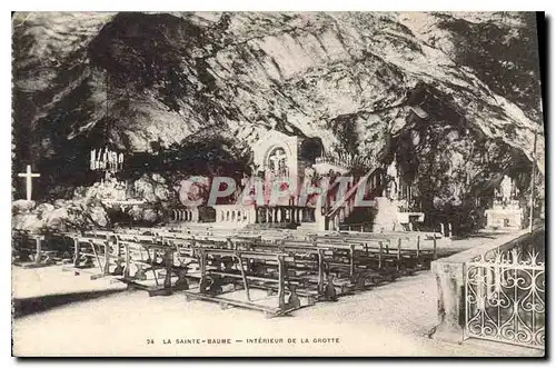 Cartes postales La Sainte Baume Interieur de la Grotte