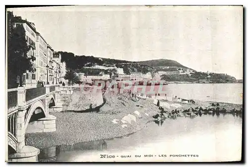 Cartes postales Nice Quai du Midi Les Ponchettes