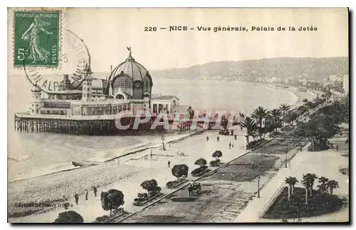 Cartes postales Nice Vue generale Palais de la Jetee