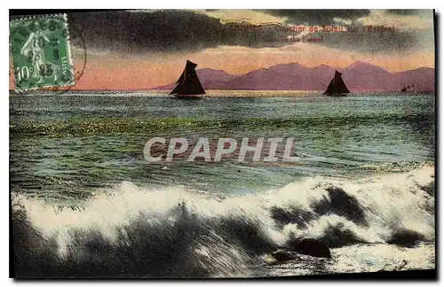 Cartes postales Cannes Coucher de Soleil