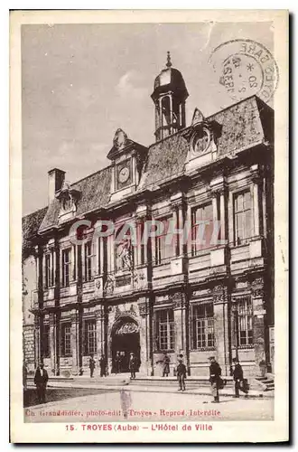 Cartes postales Troyes Aube L'Hotel de Ville