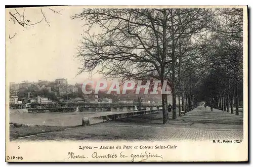 Ansichtskarte AK Lyon Avenue du Parc et Coteau Saint Clair