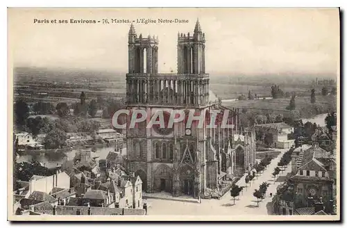 Ansichtskarte AK Paris et ses Environs Mantes L'Eglise Notre Dame