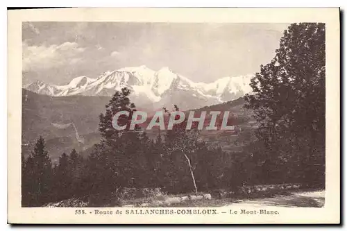 Cartes postales Route de Sallanches Combloux Le Mont Blanc