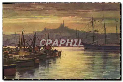 Cartes postales Marseille Bouches du Rhone Un coin du Vieux Port Bateaux