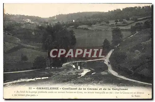 Cartes postales Gargilesse Confluent de la Creuse et de la Gargilesse