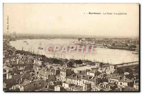 Cartes postales Bordeaux La Rade Vue generale