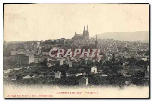 Cartes postales Clermont Ferrand Vue generale