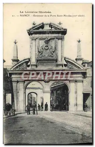 Cartes postales Nancy Exterieur de la Porte Saint Nicolas