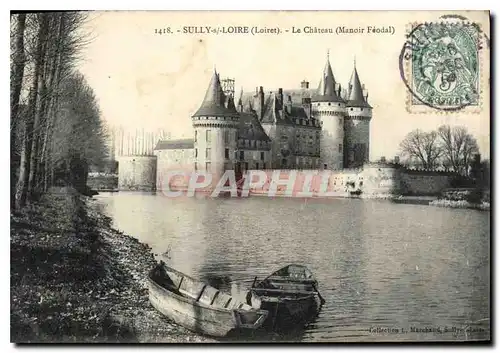 Ansichtskarte AK Sully Loire Loiret Le Chateau Manoir Feodal