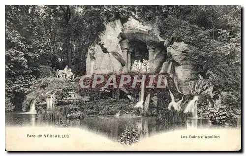 Cartes postales Parc de Versailles Les Bains d'Apollon