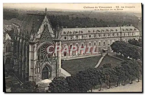 Cartes postales Chateau de Vincennes La Chapelle et la Pavillon de la Reine