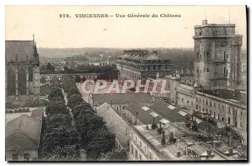 Cartes postales Vincennes Vue Generale du Chateau