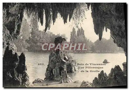 Cartes postales Bois de Vincennes Vue Pittoresque de la Grotte