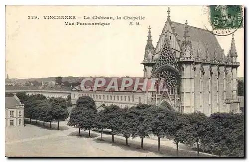 Ansichtskarte AK Vincennes Le Chateau la Chapelle Vue Panoramique