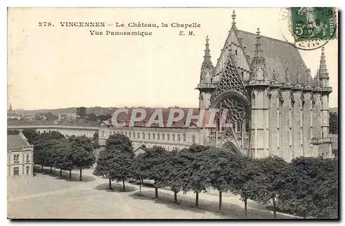 Cartes postales Vincennes Le Chateau la Chapelle Vue Panoramique