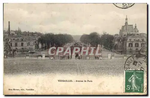 Cartes postales Versailles Avenue de Paris