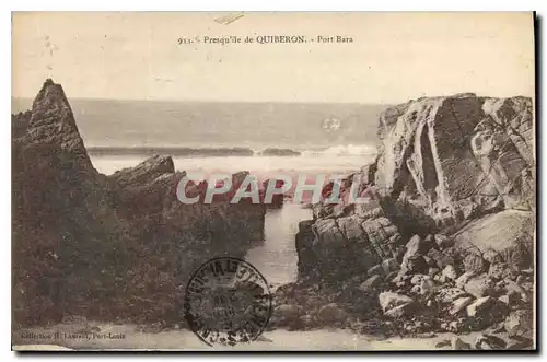 Ansichtskarte AK Presquille de Quiberon Port Bara