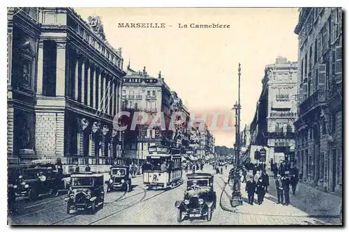 Cartes postales Marseille La Cannebiere