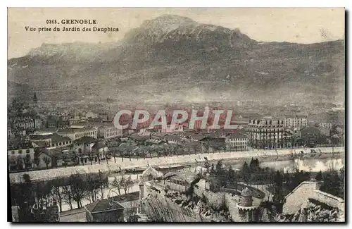 Ansichtskarte AK Grenoble Vue prise du Jardin des Dauphins