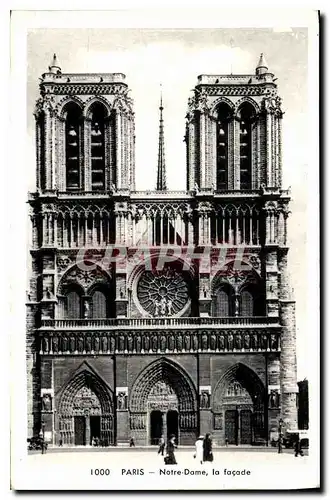 Ansichtskarte AK Paris Notre Dame la facade