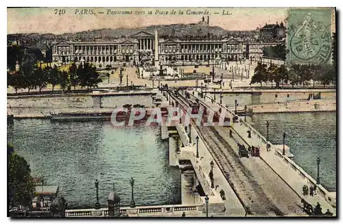 Cartes postales Paris Panorama vers la Place de la Concorde