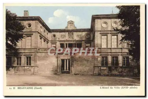 Cartes postales Beaucaire Gard L'Hotel de Ville