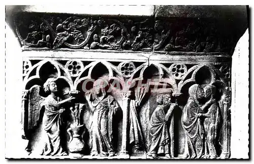 Cartes postales Elne PO L'Annonciation et la Visitation Fresque du Cloitre