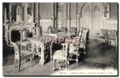 Cartes postales Arras L'Hotel de Ville Salle des Mariages