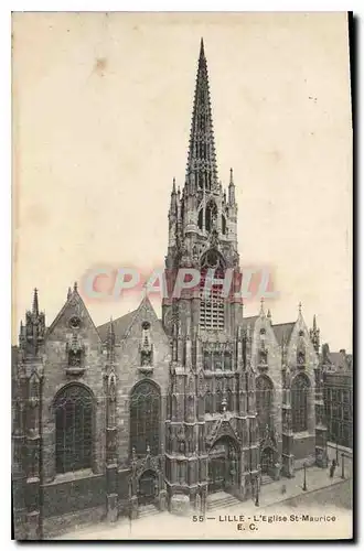 Cartes postales Lille L'Eglise St Maurice