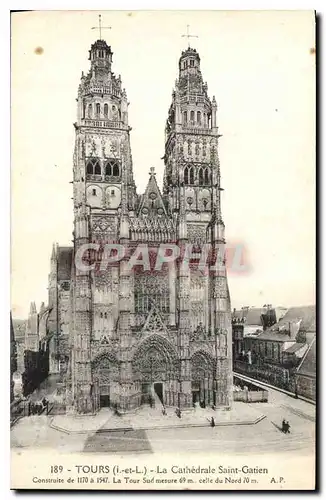 Cartes postales Tours La Cathedrale Saint Gatien