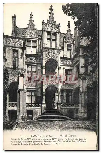 Cartes postales Tours Hotel Gouin