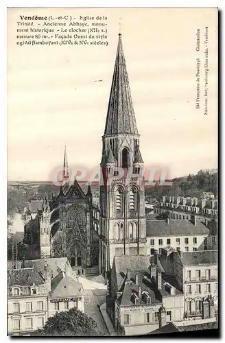 Cartes postales Vendome L et C Eglise de la Trinite Ancienne Abbaye monument historique