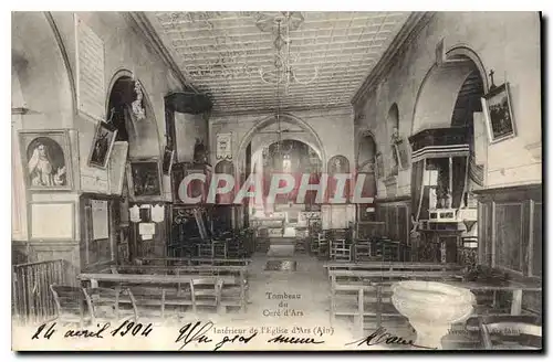 Cartes postales Tombeau du Cure d'Ars Interieur de l'Eglise d'Ars
