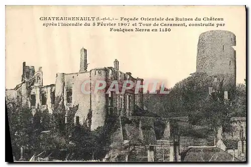 Ansichtskarte AK Chateaurenault Facade Orientale des Ruines du Chateau