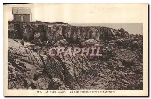 Cartes postales Le Pouliguen La Cote rocheuse pres des KOrrigans