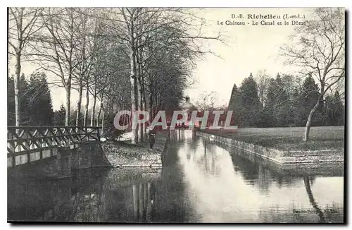 Cartes postales Richelieu Le Chateau Le Canal et le Dome