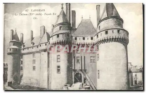 Ansichtskarte AK Langeais Le Chateau Facade Est