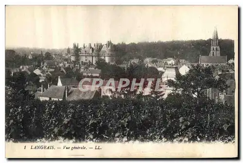 Cartes postales Langeais Vue generale